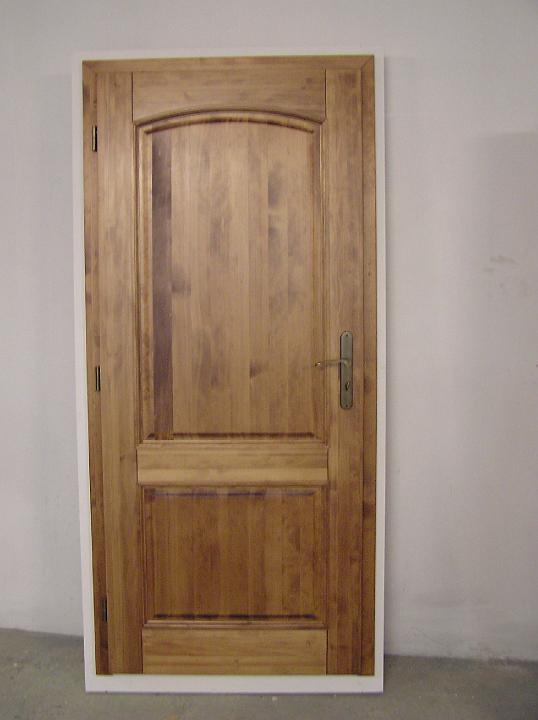 02.jpg - dveře Bára 1 smrk mořený