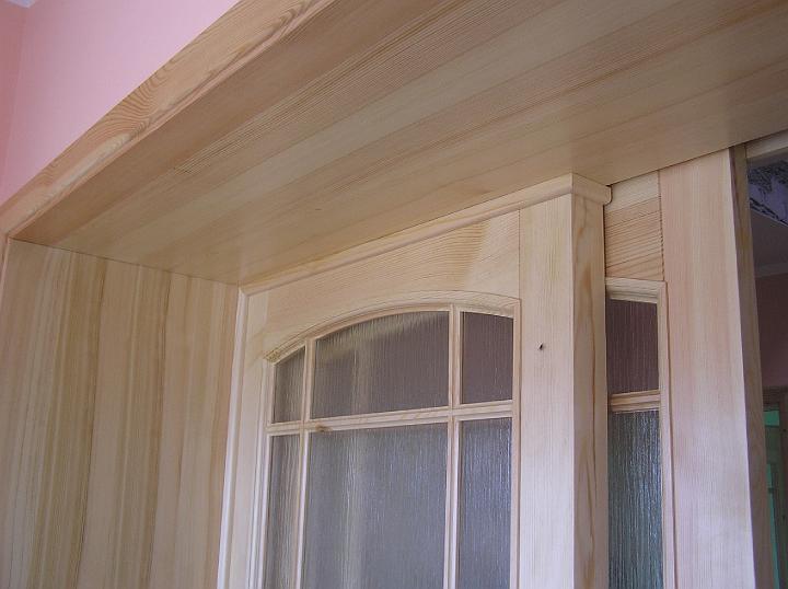 19.jpg - dveře posuvné Bára 5 borovice detail