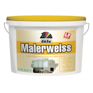 D&uuml;fa Mal&iacute;řsk&aacute; b&iacute;l&aacute; barva D2a - Malerweiss 10 l / 16 kg